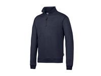 2818 Sweatshirt Met Halve Rits