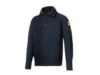 2905 Wollen Sweater Met Halve Rits
